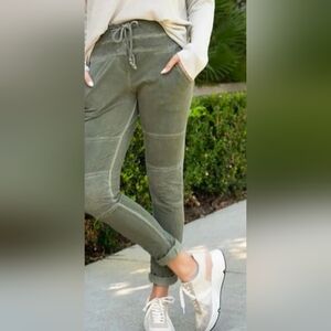 BEXLEY Gray Moto Drawstring Joggers - Small